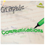 Adobe Indesign flyer for the graphic Communications program at TMCC.